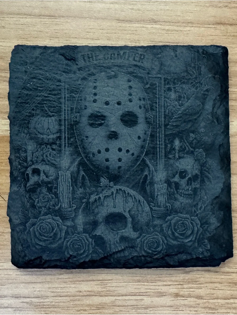 Horror themed slate coasters